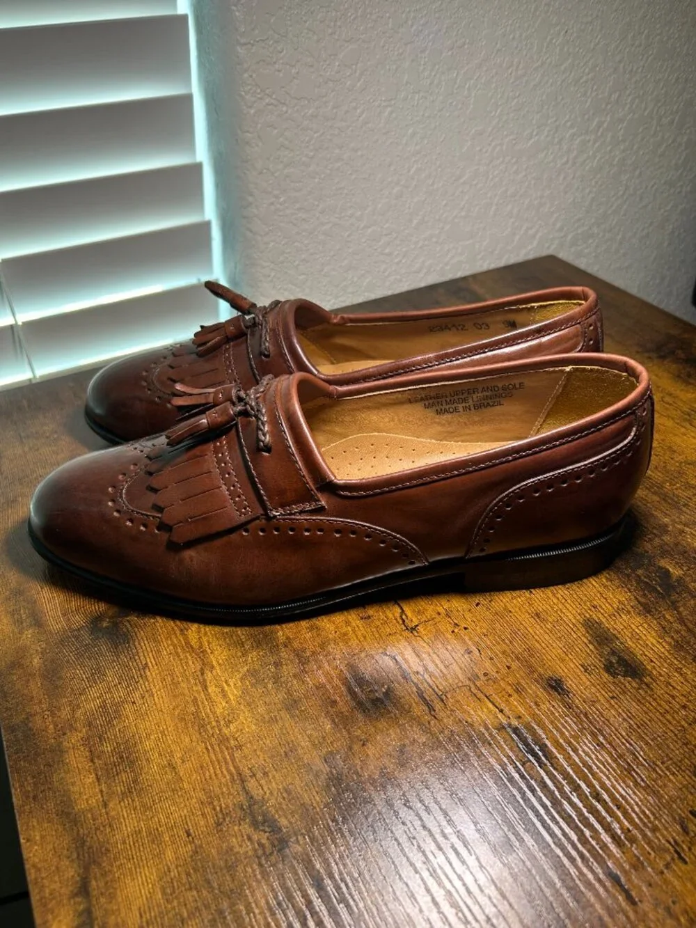Stacy Adams Brown Leather Loafers, Men's Size 9